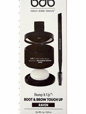 bdb Billion Dollar Beauty Bump It Up Root & Brow Touch Up Raven New
